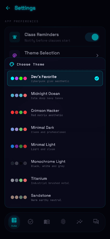 BU LMS Personalized Themes